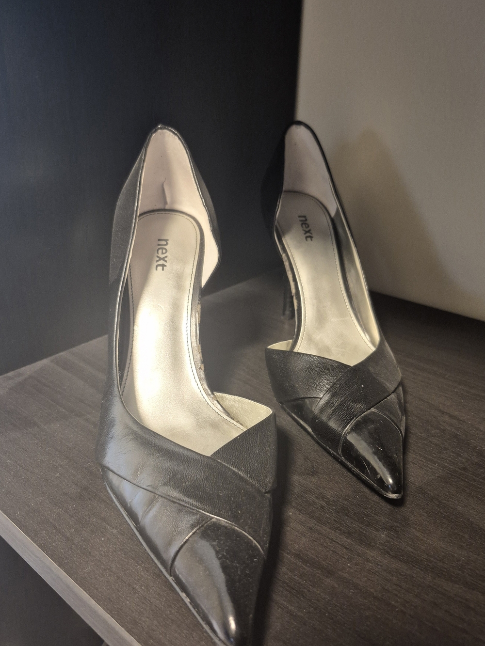 Next Women's Black Pointed Toe Pumps